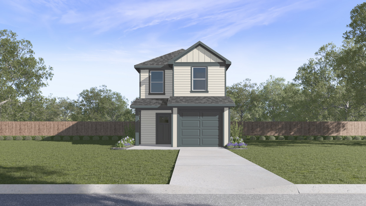 Linnet Floorplan Elevation A Exterior Rendering - Arbor Trails North in Princeton, TX