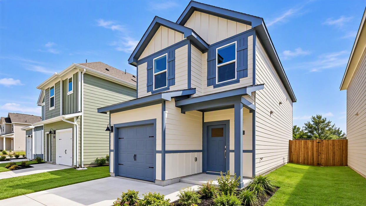 Linnet Floorplan Elevation B Exterior Rendering - Arbor Trails North in Princeton, TX