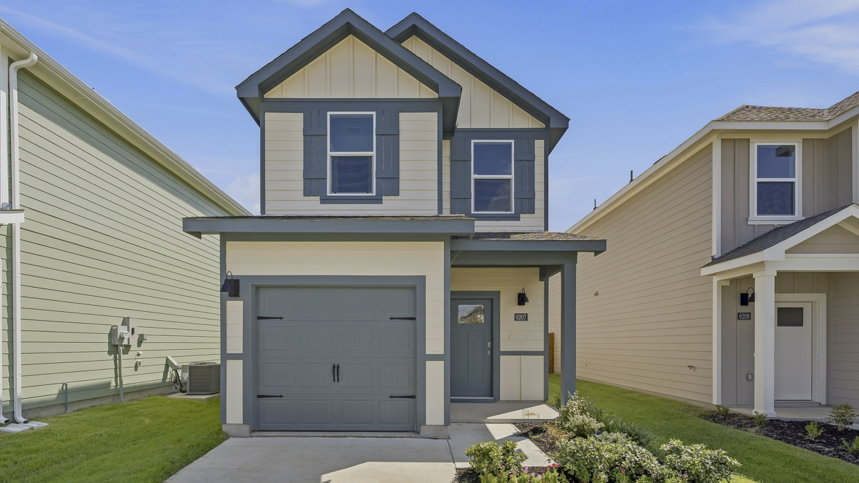 Linnet Floorplan Elevation B Exterior Rendering - Arbor Trails North in Princeton, TX