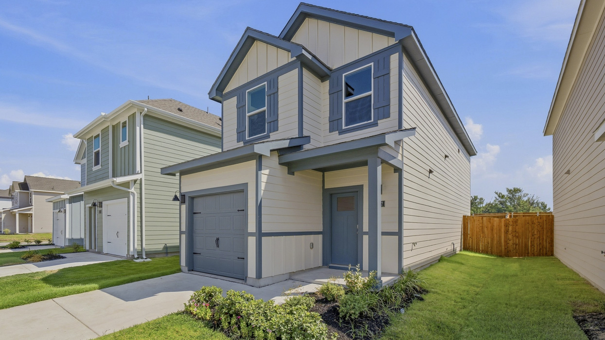 Linnet Floorplan Elevation B Exterior Rendering - Arbor Trails North in Princeton, TX