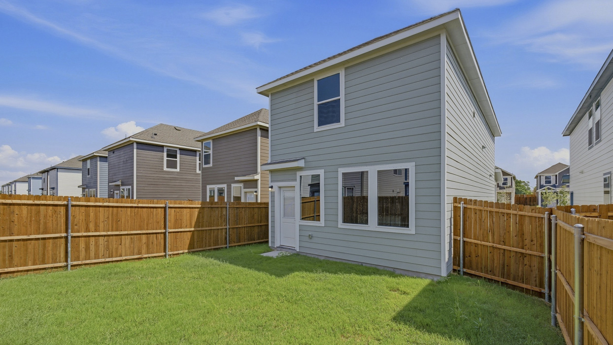 Linnet Floorplan Elevation A Backyard Gallery Image - Arbor Trails North in Princeton, TX