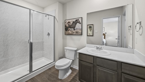 V19B Linnet floorplan elevation A Bathroom Gallery Image- Arbor Trails in Princeton - Collin County TX