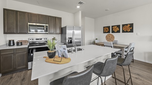 V19B Linnet floorplan elevation A Kitchen Gallery Image - Arbor Trails in Princeton - Collin County TX