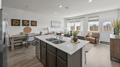V19B Linnet floorplan elevation A Kitchen Gallery Image - Arbor Trails in Princeton - Collin County TX