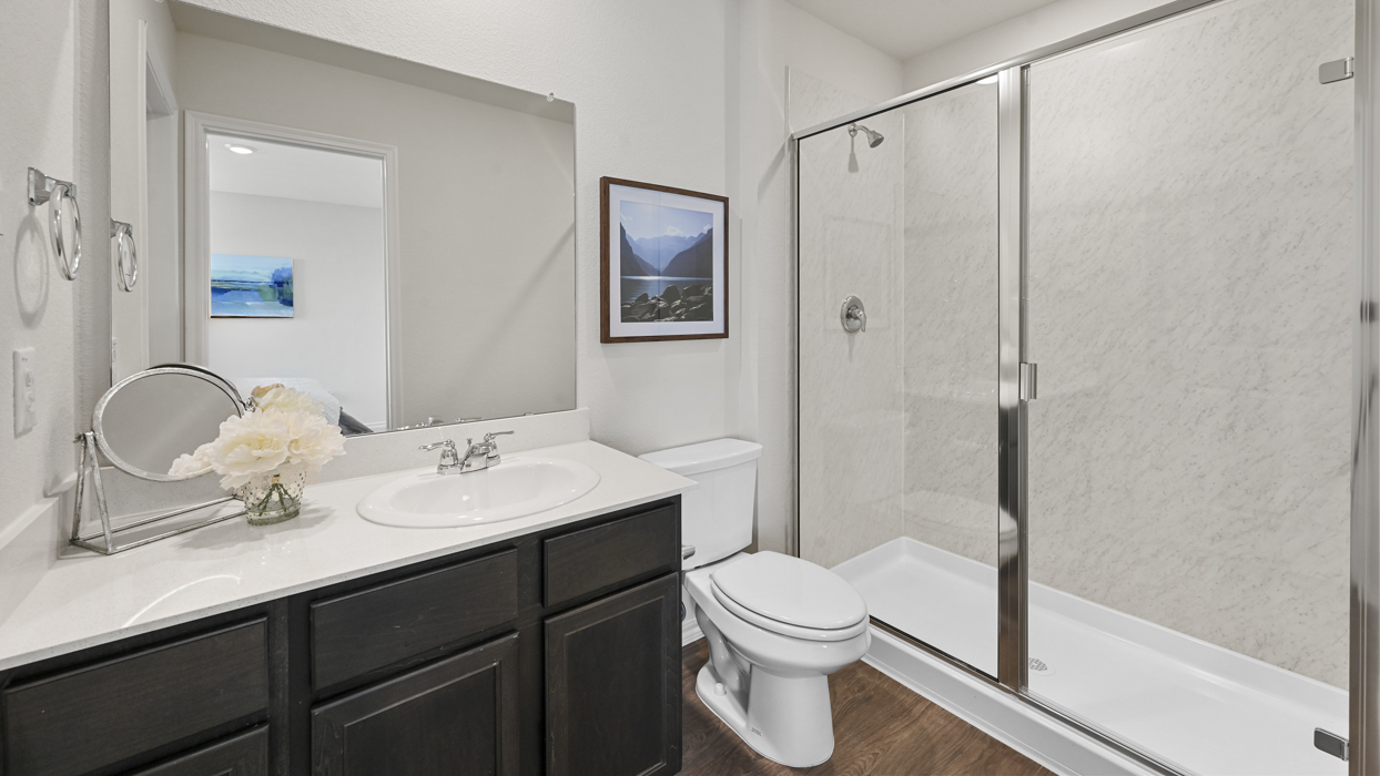 Altaria Floorplan Elevation B Bathroom Gallery Image - Arbor Trails North in Princeton, TX