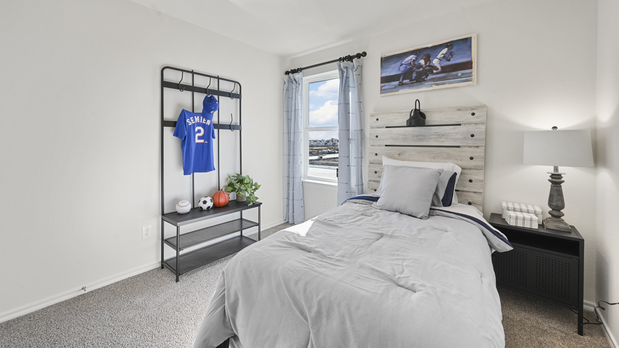 V19C Altaria floorplan elevation B Bedroom Gallery Image - Arbor Trails in Princeton - Collin County TX