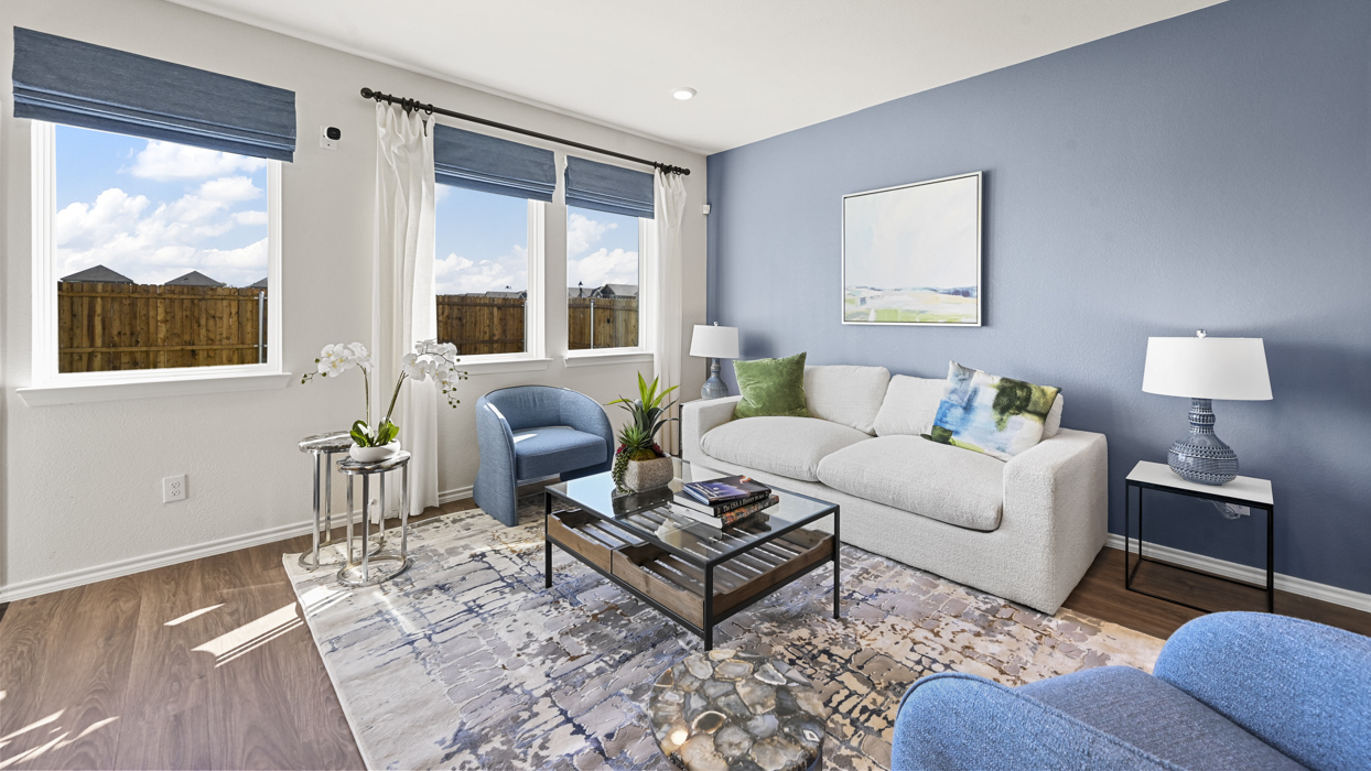 V19C Altaria floorplan elevation B Living Gallery Image - Arbor Trails in Princeton - Collin County TX