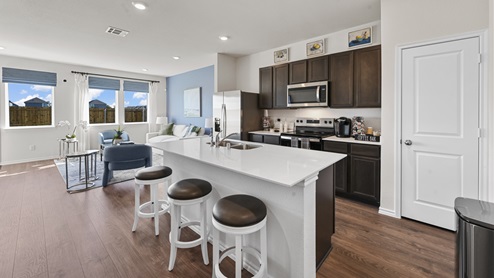 V19C Altaria Floorplan Elevation B Kitchen Gallery Image-Arbor Trails in Princeton, TX