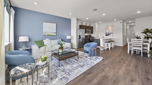 V19C Altaria Floorplan Elevation B Living Gallery Image-Arbor Trails in Princeton, TX
