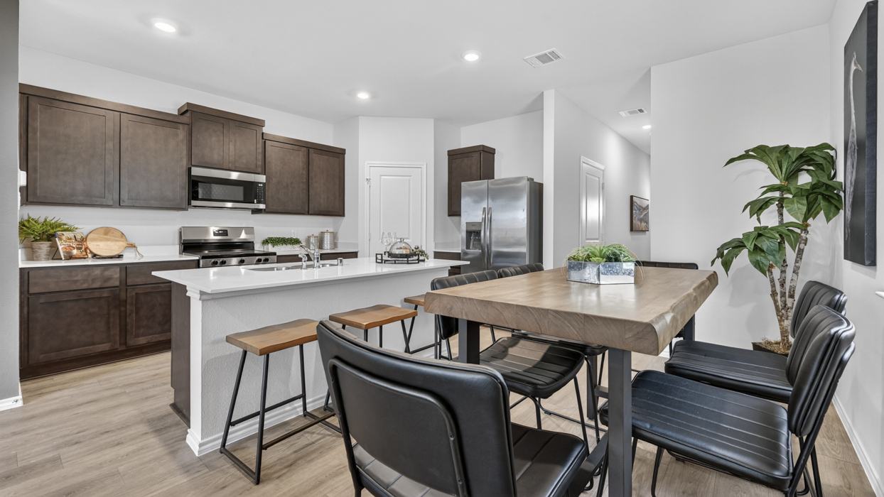 Denise Floorplan Elevation B Kitchen Gallery Image - Arbor Trails North in Princeton, TX