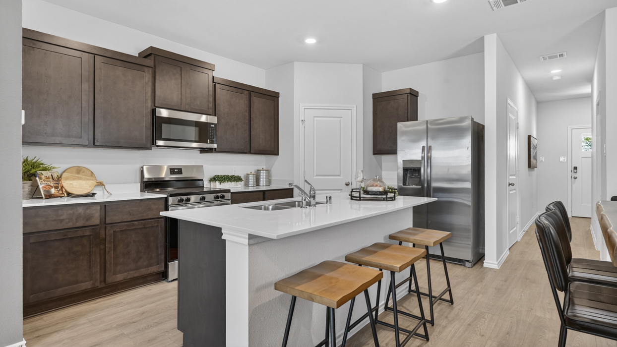 Denise Floorplan Elevation B Kitchen Gallery Image - Arbor Trails North in Princeton, TX