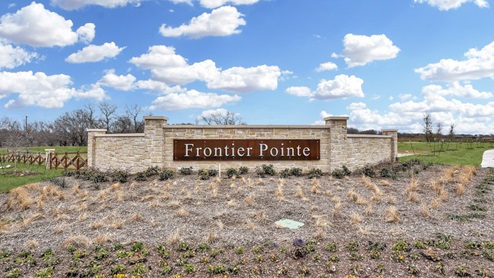 Frontier Pointe in Collin County Entrance Sign