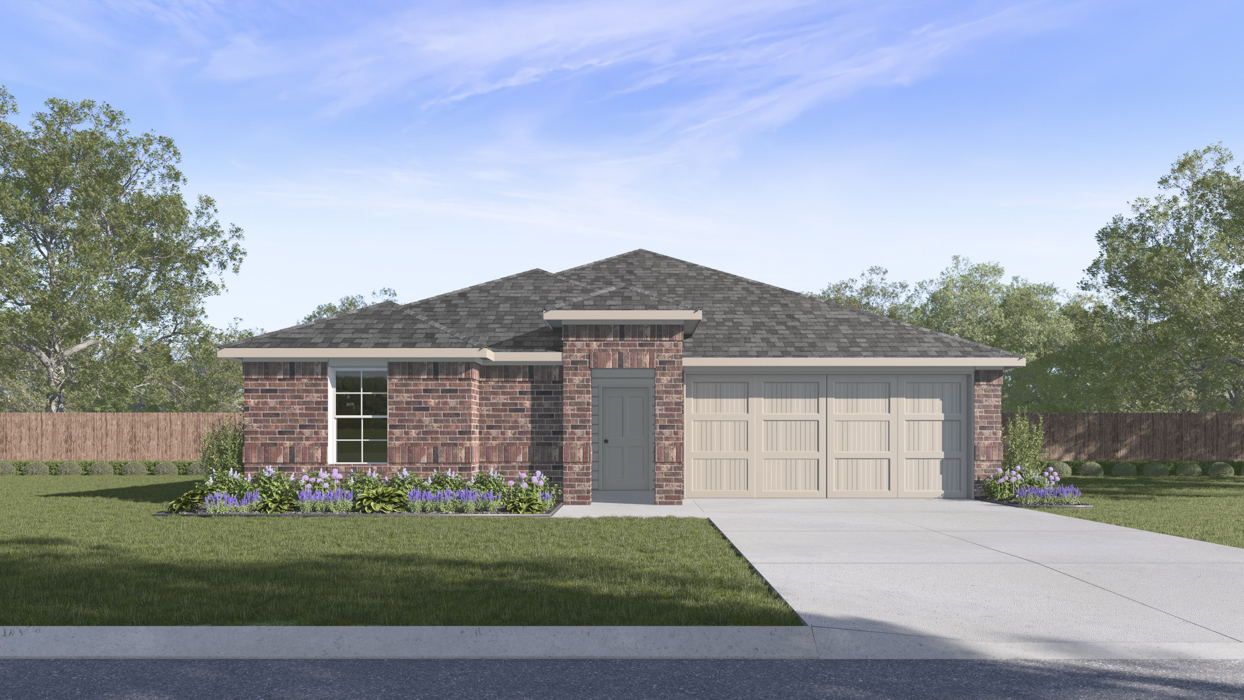 x40a Ashburn Floorplan Elevation A  Rendering-Frontier Pointe in Collin County, TX