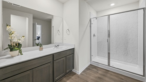 X40I Texas Cali Floorplan Elevation A Bedroom Gallery Image-Frontier Pointe in Collin County, TX