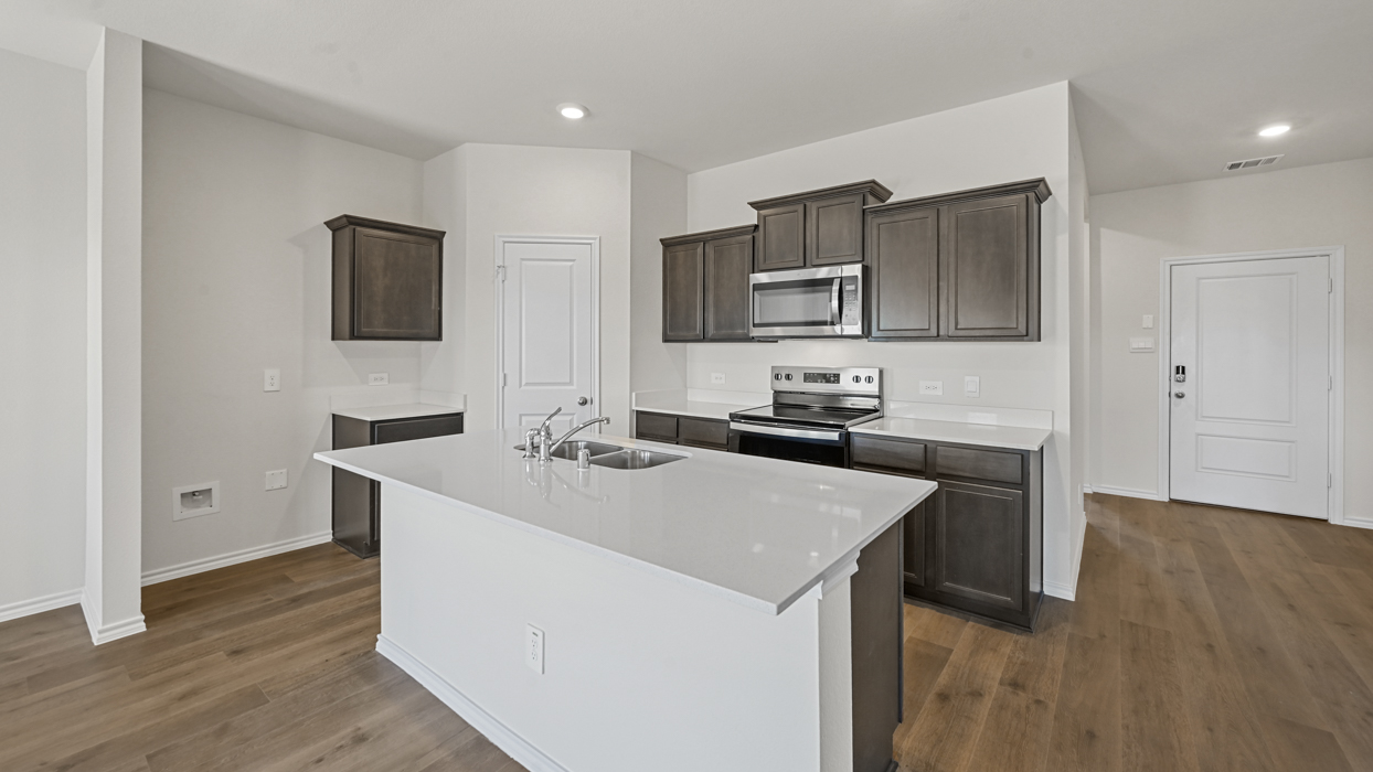 Midland Floorplan Elevation A Kitchen Gallery Image - Frontier Pointe in Princeton, TX