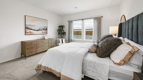 X40M Midland Floorplan Elevation B Bedroom Gallery Image-Frontier Pointe in Collin County, TX