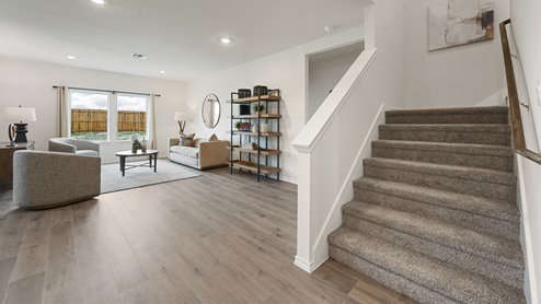 X40M Midland Floorplan Elevation B Stairs Gallery Image-Frontier Pointe in Collin County, TX