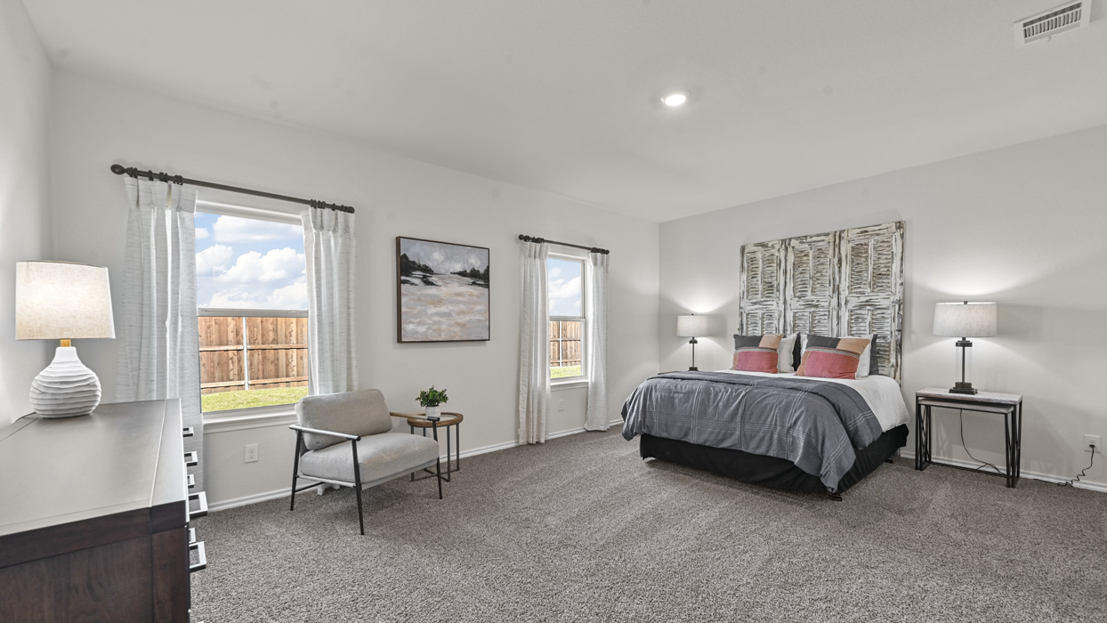 Ozark Floorplan Elevation B Bedroom Gallery Image - Frontier Pointe in Princeton, TX