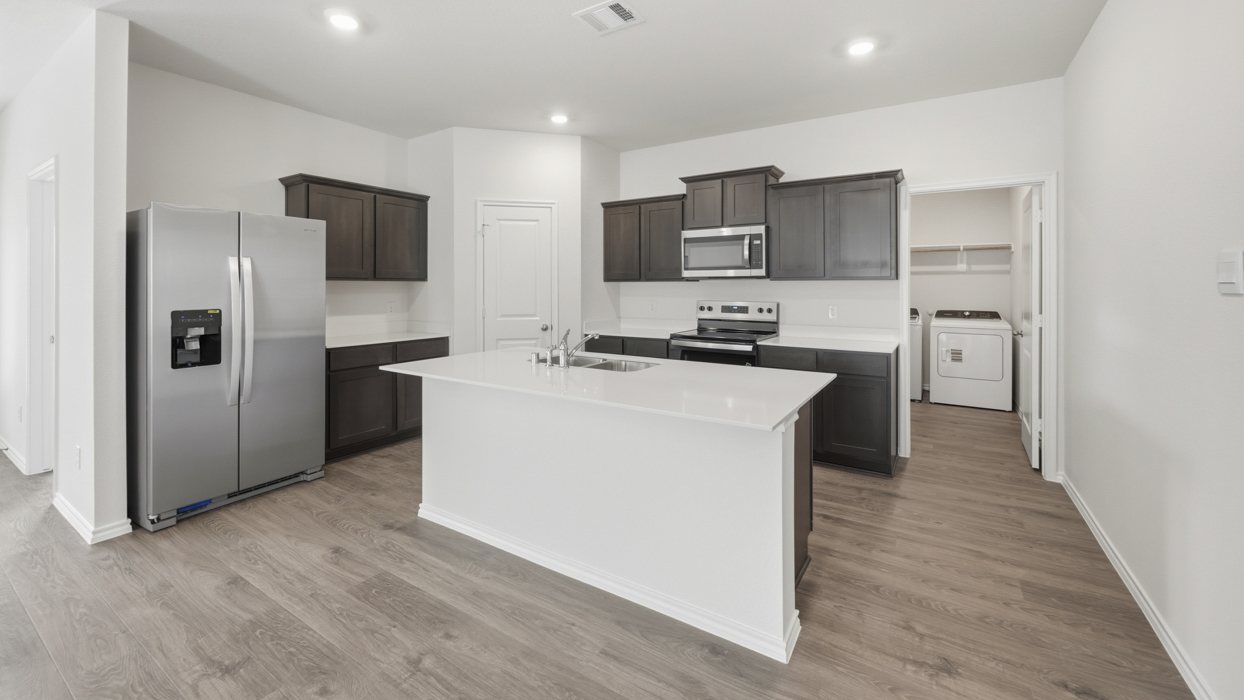 Perry Floorplan Elevation A Kitchen Gallery Image - Frontier Pointe in Princeton, TX