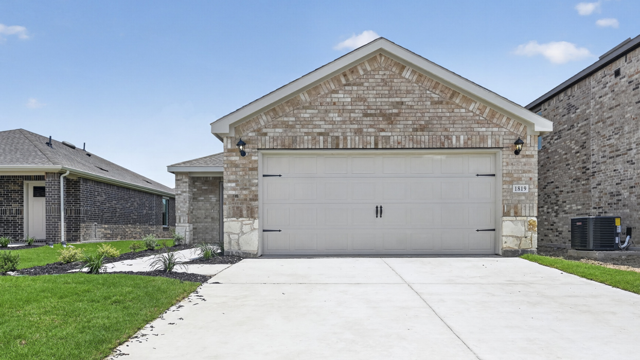 Barton Floorplan Elevation F Exterior Rendering - Creekside Ranch in Blue Ridge, TX