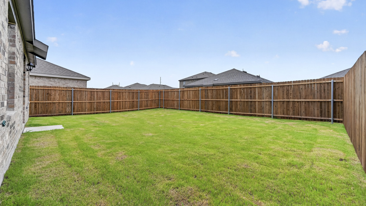 Caprock Floorplan Backyard Gallery Image - Creekside Ranch in Blue Ridge, TX