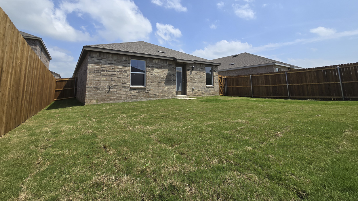 Caprock Floorplan Backyard Gallery Image - Creekside Ranch in Blue Ridge, TX