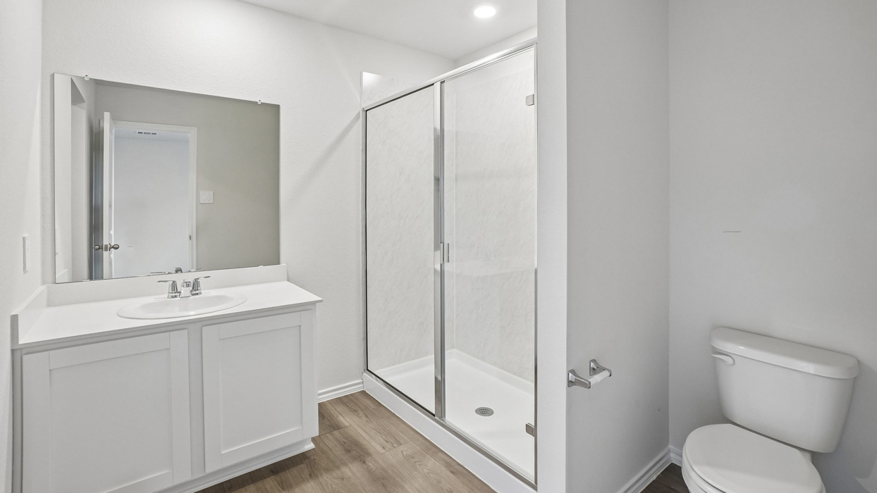 Estero Floorplan Elevation F Bathroom Gallery Image - Creekside Ranch in Blue Ridge, TX