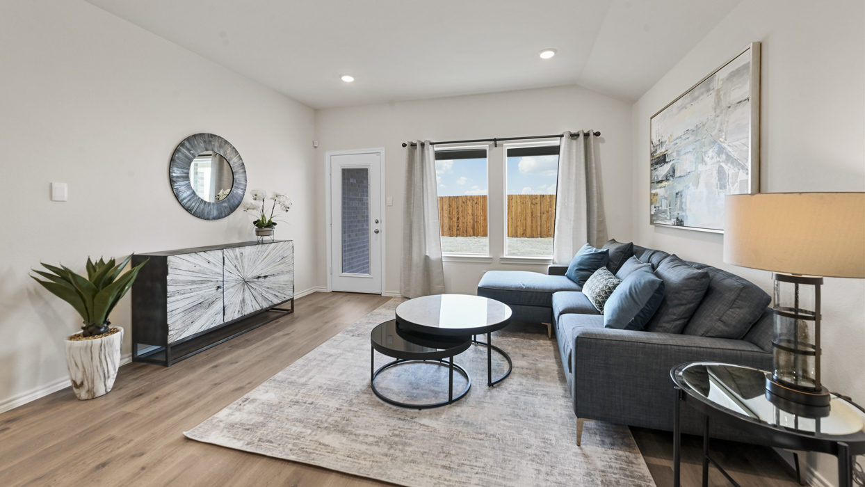 Caroline Floorplan Elevation F Living Gallery Image - Creekside Ranch in Blue Ridge, TX