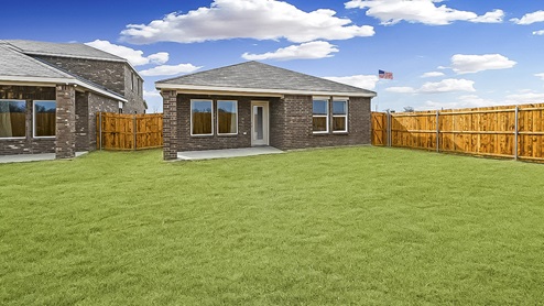 X30C Caroline Floorplan Elevation F Backyard Gallery Image-Creekside Ranch in Blue Ridge, TX