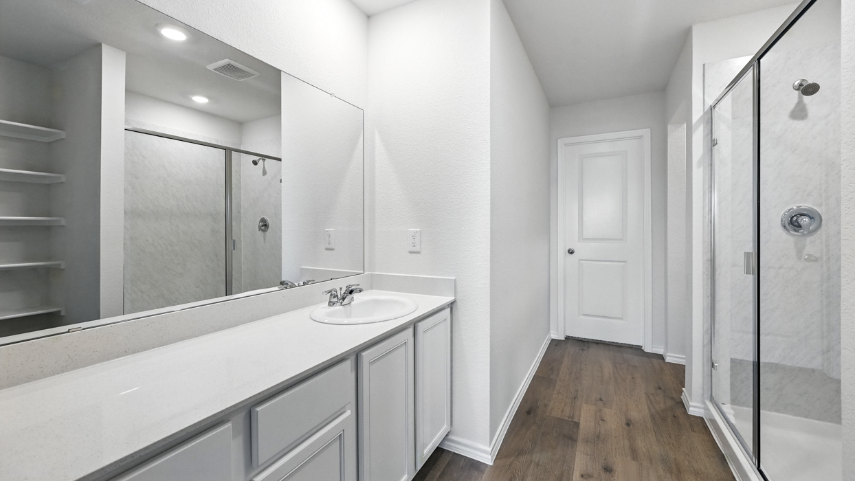 Grace Floorplan Elevation F Bathroom Gallery Image - Creekside Ranch in Blue Ridge, TX