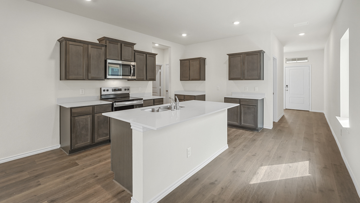 Jasmine Floorplan Elevation E Kitchen Gallery Image - Creekside Ranch in Princeton, TX