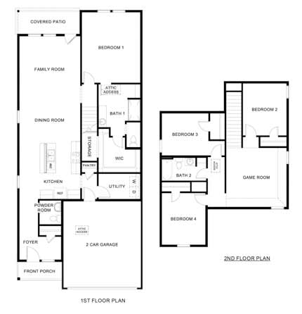 X30J Jasmine Floorplan Rendering-Creekside Ranch in Blue Ridge, TX