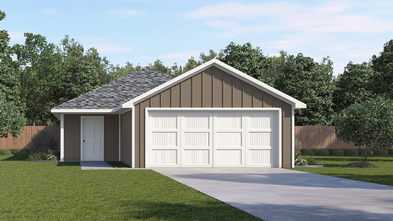 Barton Floorplan Elevation S Exterior Rendering - The Hills of Sherman in Sherman, TX