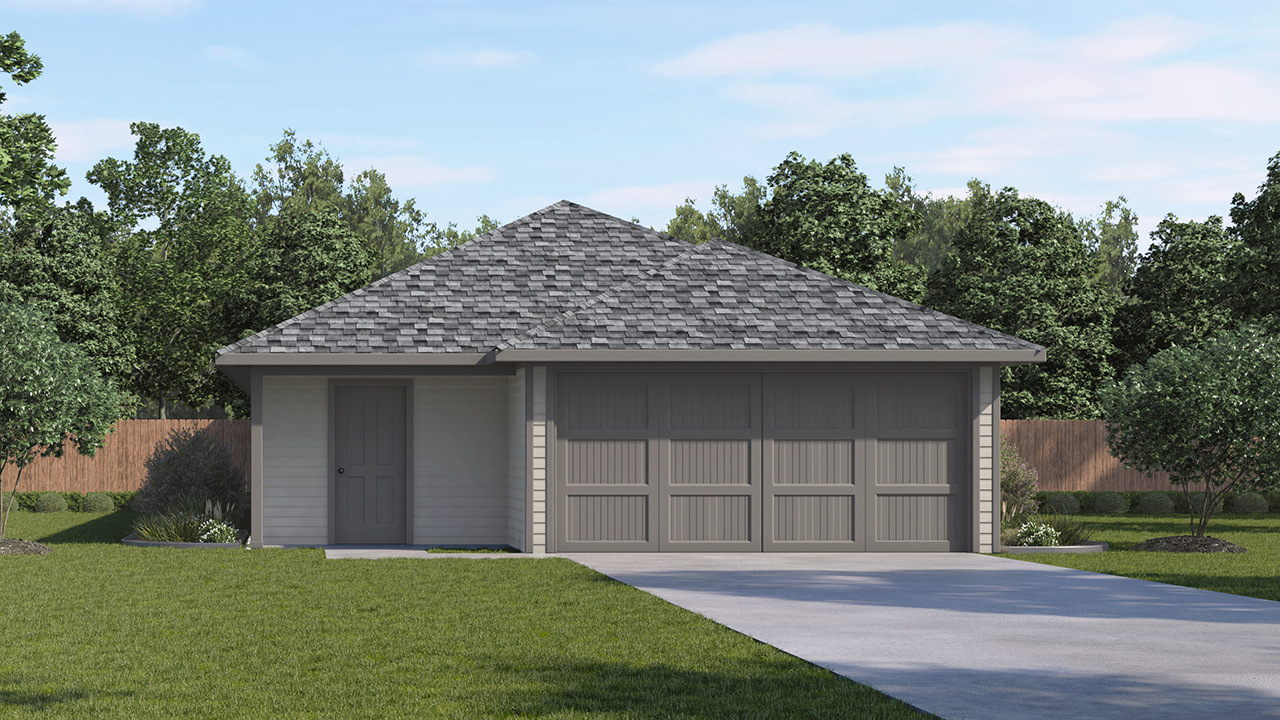 Caprock Floorplan Elevation R Exterior Rendering - The Hills of Sherman in Sherman, TX