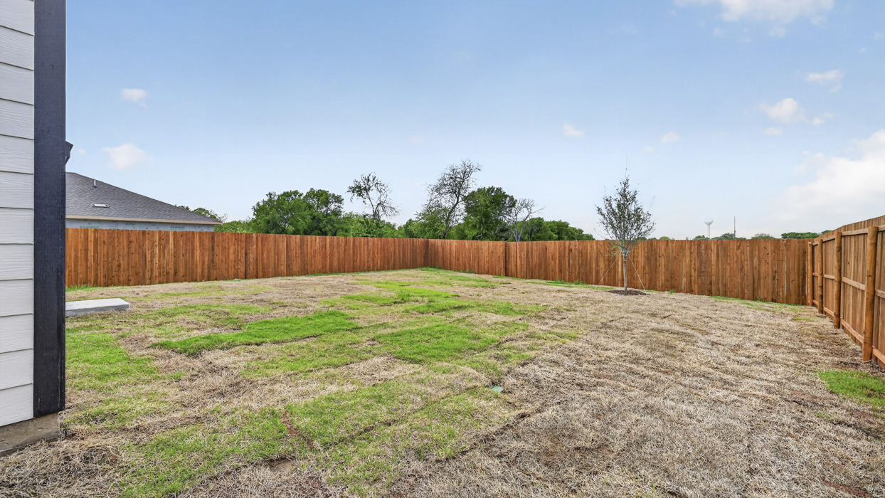 Franklin Floorplan Elevation S Exterior Backyard Gallery Image - The Hills of Sherman in Sherman, TX