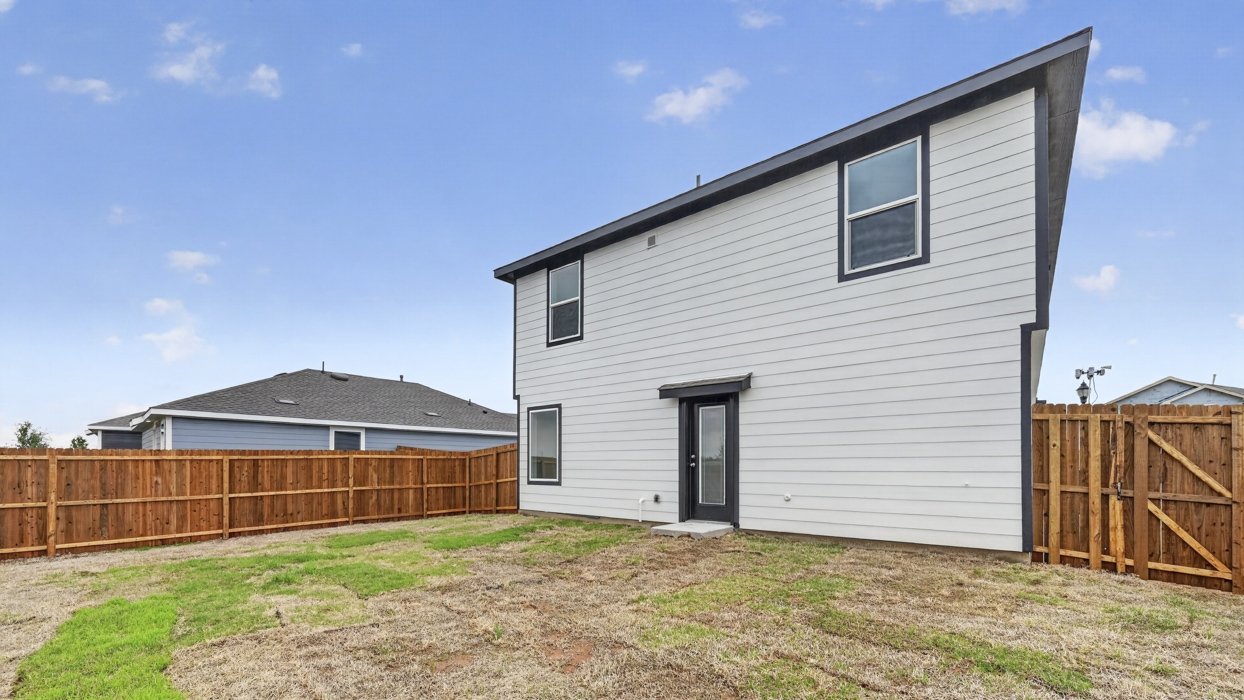 Franklin Floorplan Elevation S Exterior Backyard Gallery Image - The Hills of Sherman in Sherman, TX