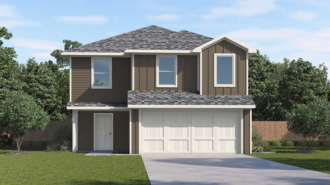 Franklin Floorplan Elevation R Rendering-The Hills of Sherman in Sherman, TX