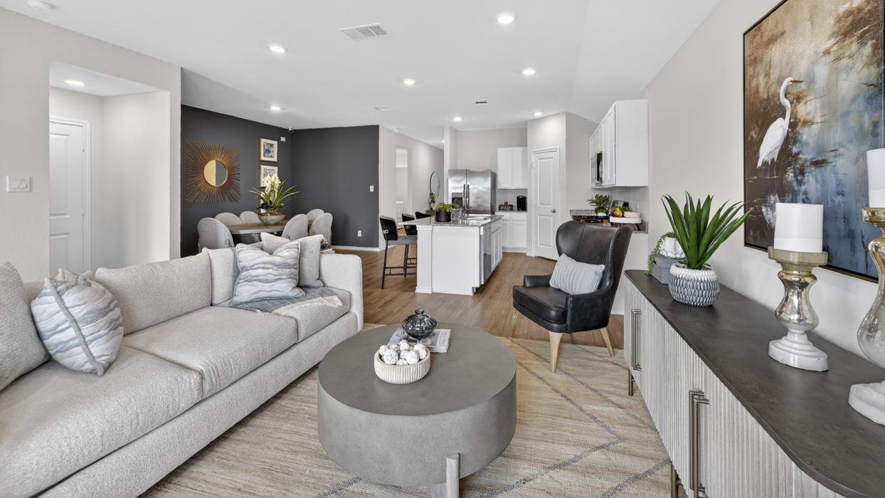 Harrison Floorplan Living Gallery Image-The Hills of Sherman in Sherman, TX