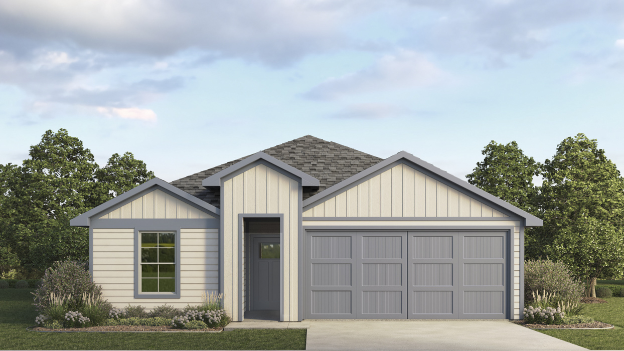 Harrison Floorplan Elevation S Rendering-The Hills of Sherman in Sherman, TX