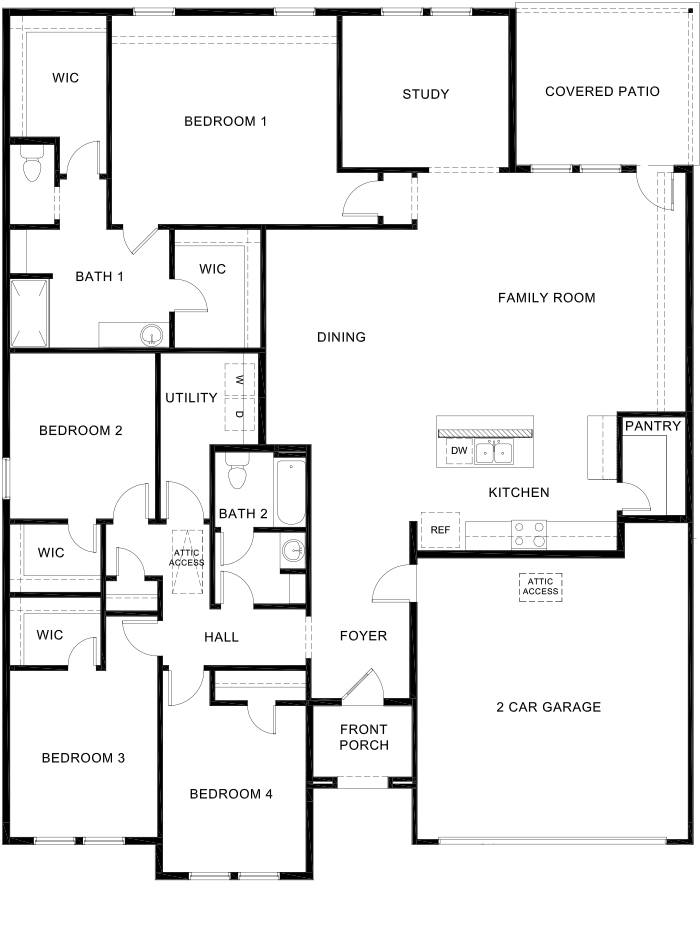 Holden Floorplan The Hills of Sherman in Sherman TX