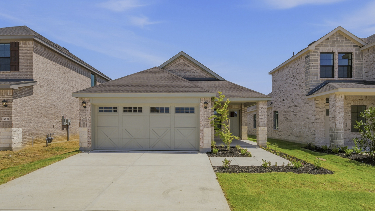 Allegra Floorplan Elevation E Exterior Rendering - Windchime in Celina, TX