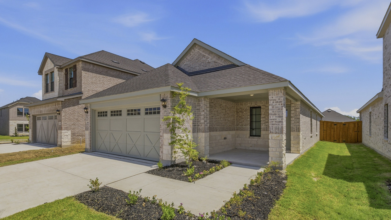 Allegra Floorplan Elevation E Exterior Rendering - Windchime in Celina, TX