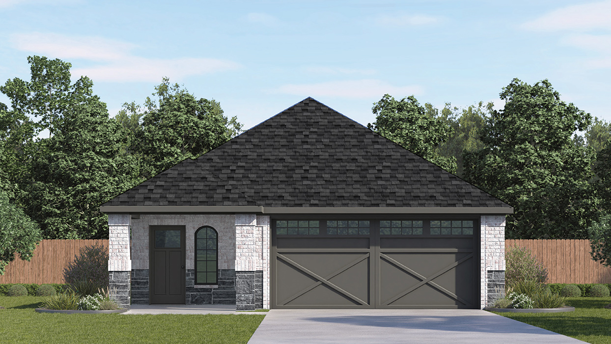 Bailey Floorplan Elevation E Exterior Rendering - Windchime in Celina, TX