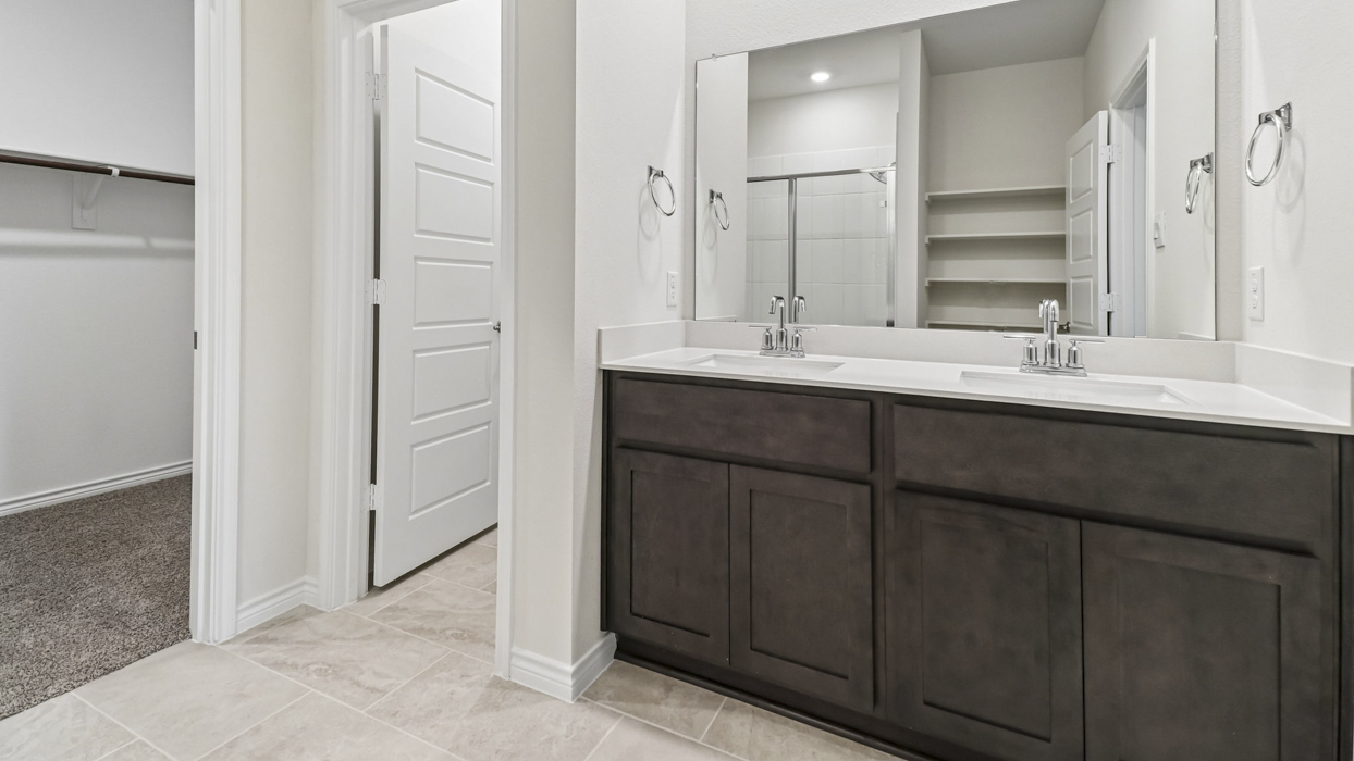 Finn Floorplan Elevation F Bathroom Gallery Image - Windchime 40s in Celina, TX