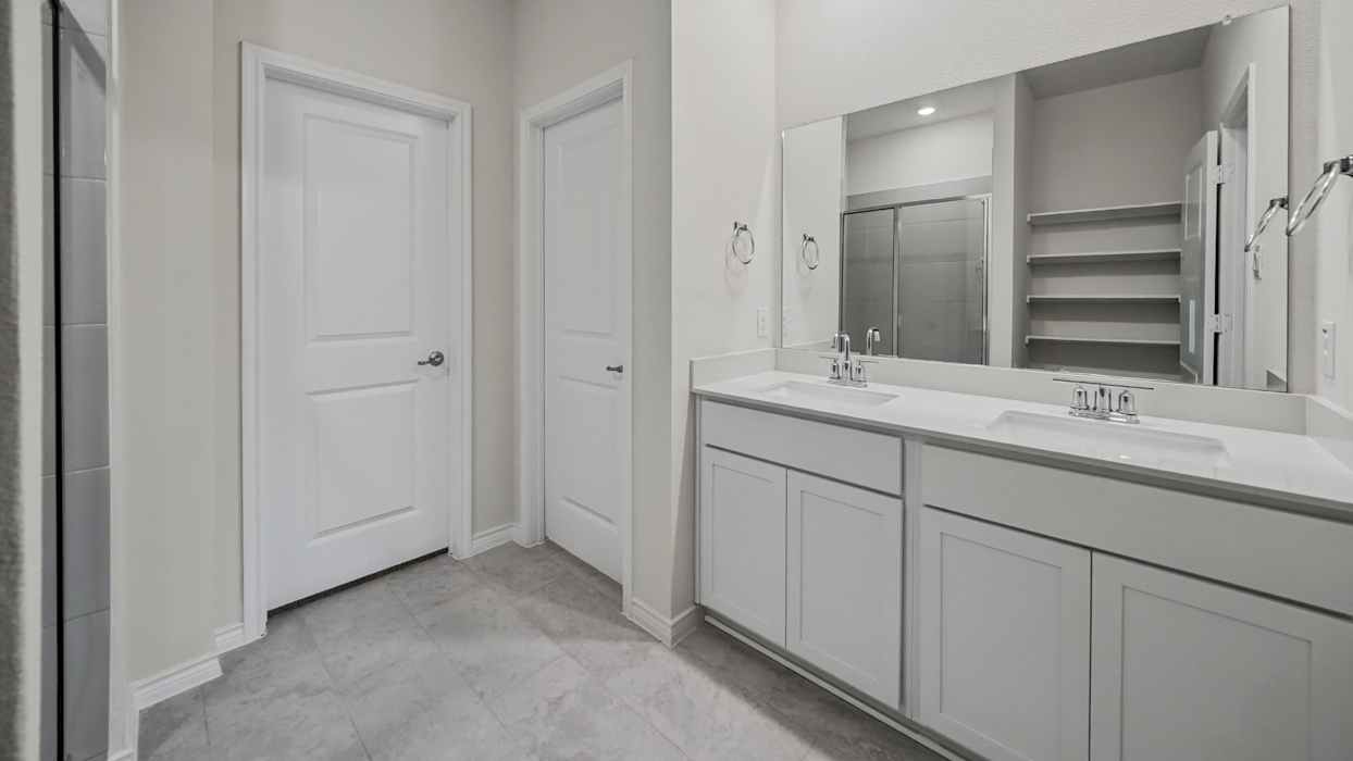 Finn Floorplan Elevation F Bathroom Gallery Image - Windchime 40s in Celina, TX