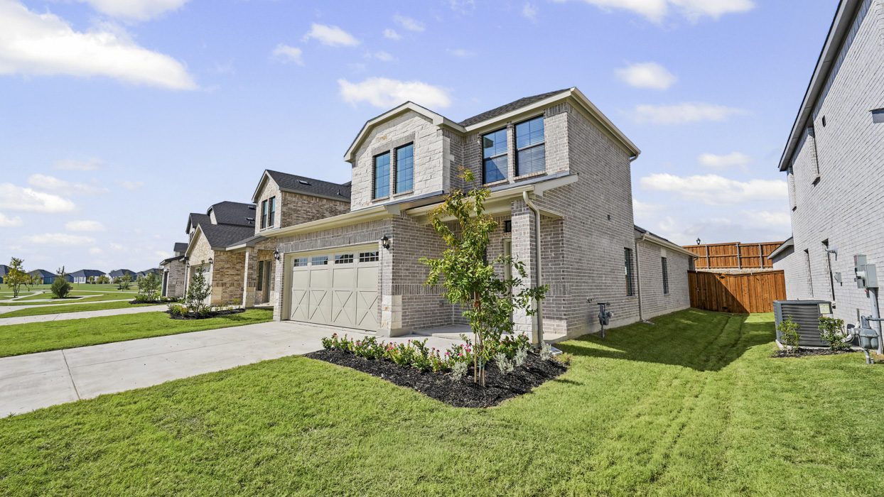Finn Floorplan Elevation E Exterior Rendering - Windchime in Celina, TX