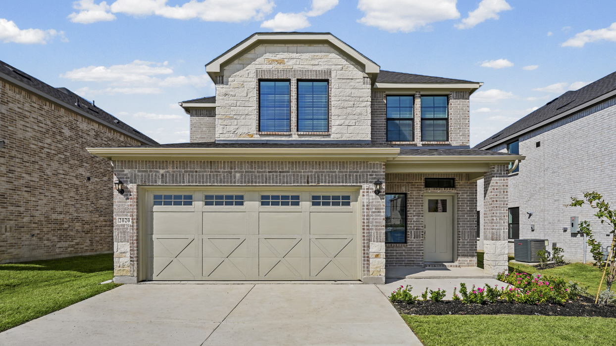Finn Floorplan Elevation E Exterior Rendering - Windchime in Celina, TX