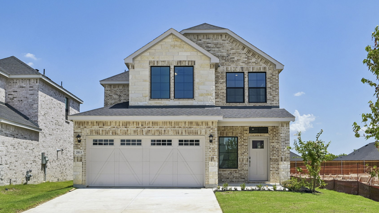 Haven Floorplan Elevation E Exterior Rendering - Windchime in Celina, TX