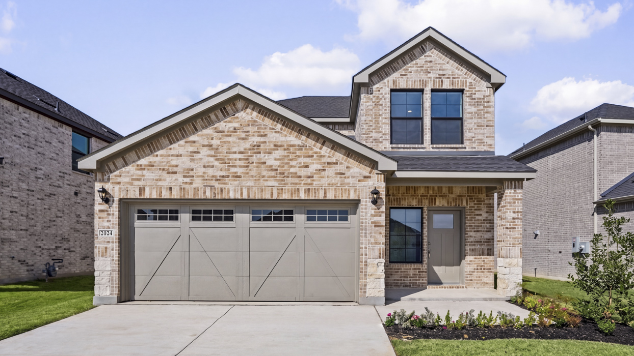 Jackson Floorplan Elevation E Exterior Rendering - Windchime in Celina, TX