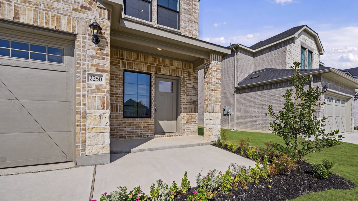 Jackson Floorplan Elevation E Exterior Rendering - Windchime in Celina, TX